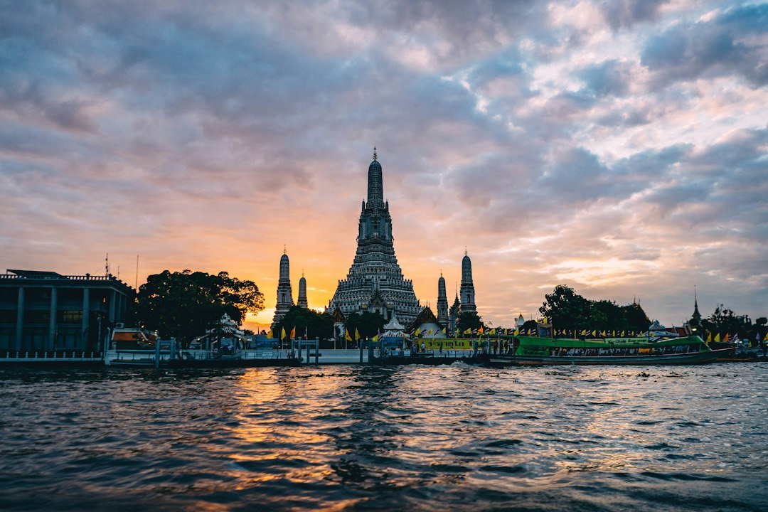 Bangkok skyline seen from the Chao Phraya River
